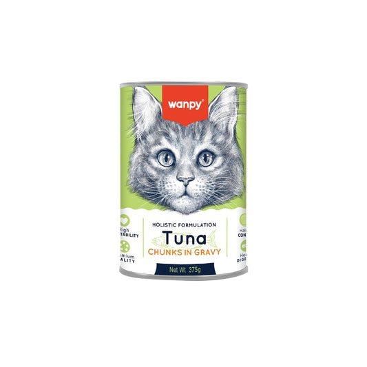 WANPY - Chunks In Gravy Cat food with tuna 375g