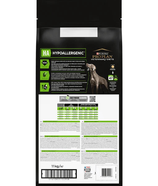 Purina Pro Plan - dog Veterinary Diets HA Hypoallergenic 3-11KG