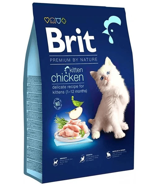 Brit Premium - By Nature Kitten Chicken, Wheat, Soy & Corn-Free, Kitten Dry Cat Food