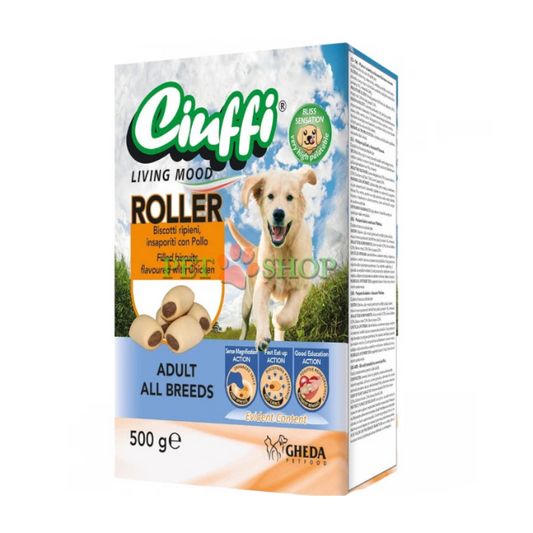 Ciuffi - dog Roller Stuffed biscuit, 500g