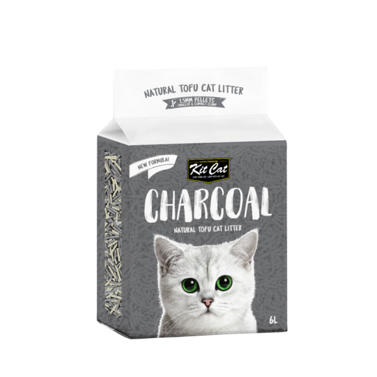 Kit Cat - Natural Tofu Cat Litter 1.5mm – Charcoal 6L