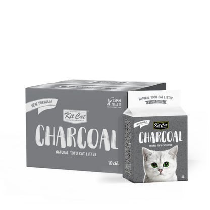 Kit Cat - Natural Tofu Cat Litter 1.5mm – Charcoal 6L