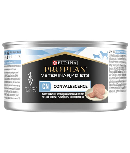 Purina Pro Plan - Cat Veterinary Diets, CN Convalescence Wet Food for Cats & Dogs, High-Energy Recovery Mousse - 195g