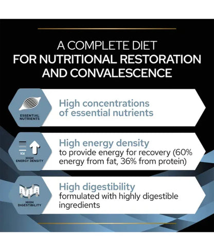 Purina Pro Plan - Cat Veterinary Diets, CN Convalescence Wet Food for Cats & Dogs, High-Energy Recovery Mousse - 195g