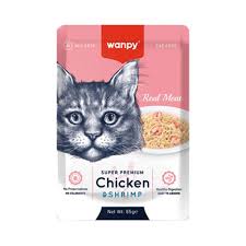 Wanpy - cat Adult Real Meat Chicken & Shrimp wet cat food 85g