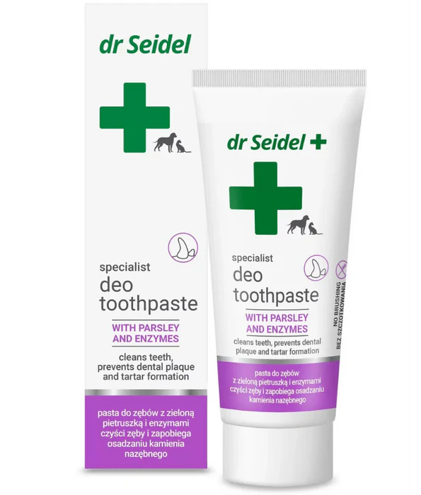 Dr Seidel - Deo Toothpaste, Parsley Extract, Enzymes, Dental Hygiene, Breath Freshening - 105g