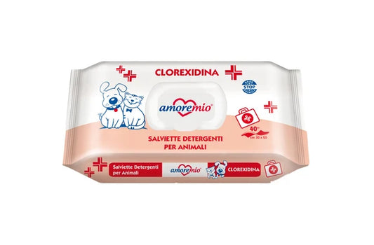 Amoremio - Chlorhexidine Pet Wipes 40pcs