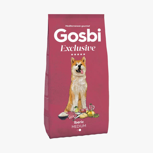 Gosbi - DOG Exclusive, Iberic Pork, Adult Dry Food For Medium Breeds - 3kg, 12kg