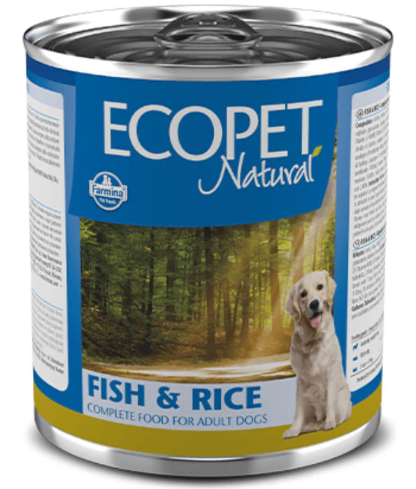 Farmina - dog Ecopet Natural Fish & Rice, Adult All Breed Sizes, Complete Nutrition Wet Dog Food - 300 gFarmina - Ecopet Natural Fish & Rice, Adult All Breed Sizes, Complete Nutrition Wet Dog Food - 300 g