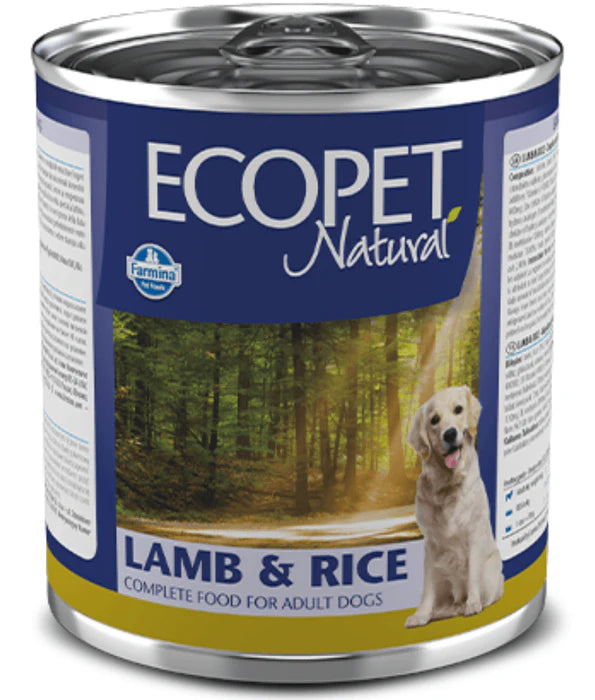 Farmina - dog Ecopet Natural Lamb & Rice, Adult All Breed Sizes, Complete Nutrition Wet Dog Food - 300 g