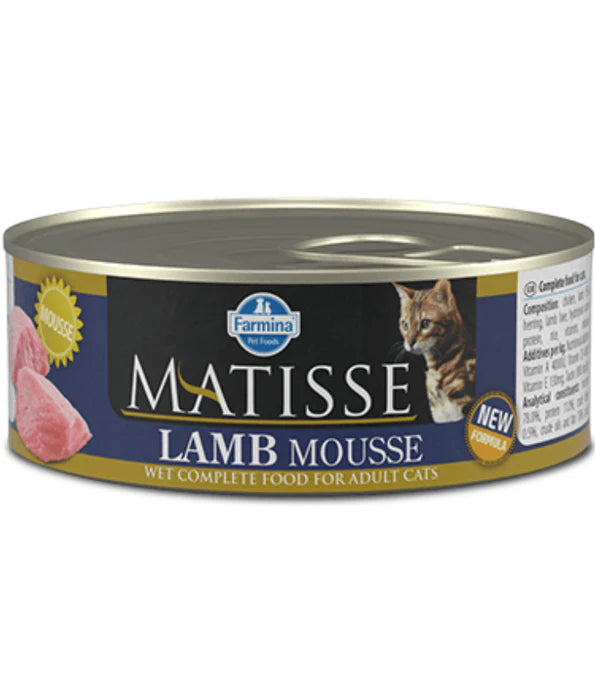 Farmina - cat Matisse Lamb Mousse, Lamb & Herring, Complete Wet Cat Food for Adult Cats - 85 g