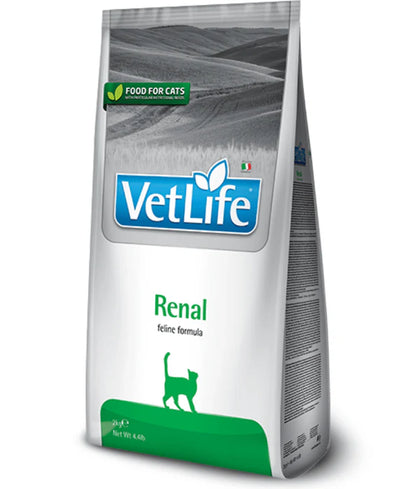 Farmina - cat Vet Life Renal Feline, Chicken & Fish, Low Protein, Low Phosphorus, Adult Dry Cat Food - 2 kg