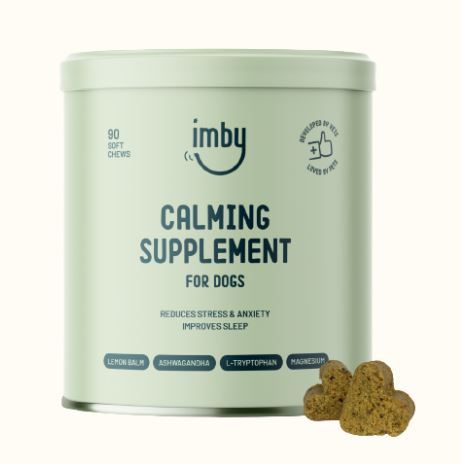 Imby - Calming Supplement, Reduces Stress & Anxiety, Improves Sleep - 90 Soft Chews