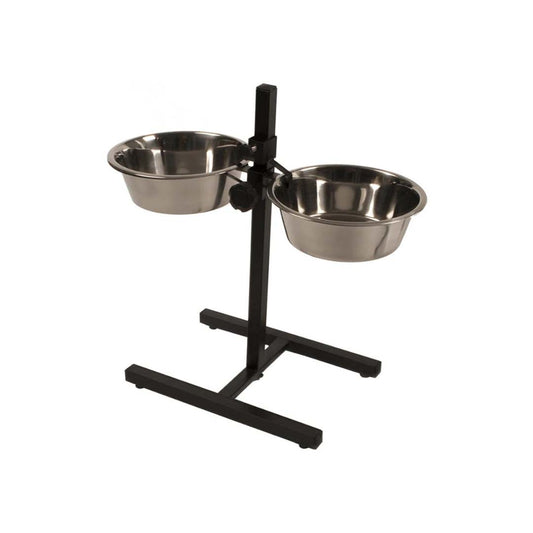 Duvo - Twin Feeder H-Stand + Bowls