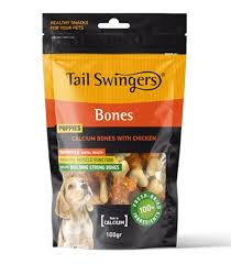Tail Swingers - dog bones calcium with chicken 100g
