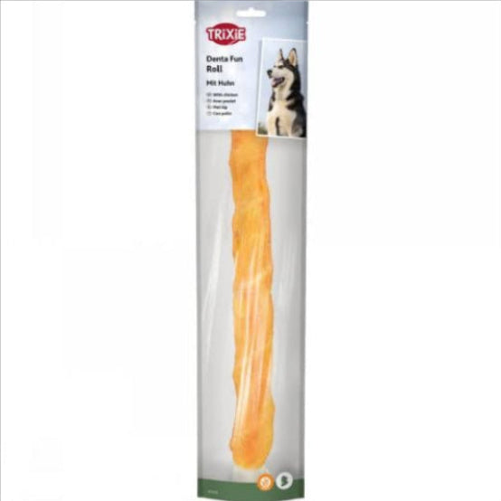 Trixie - dog denta fun rolls chewing chicken roll single 40cm 170g