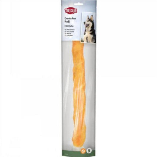 Trixie - dog denta fun rolls chewing chicken roll single 40cm 170g