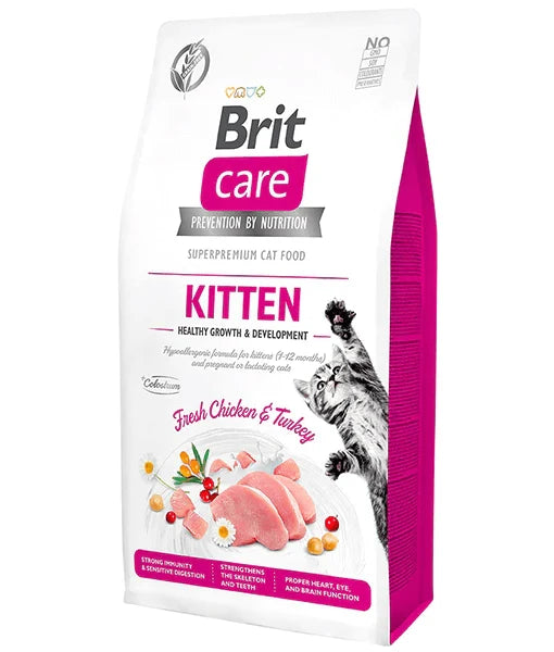 Brit Care - Grain-Free Kitten Healthy Growth and Development, For Kittens & Pregnant/Lactating Cats - 2kg