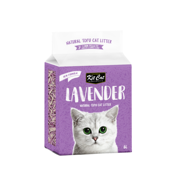 Kit Cat - Natural Tofu Cat Litter 1.5mm – Lavender 6L