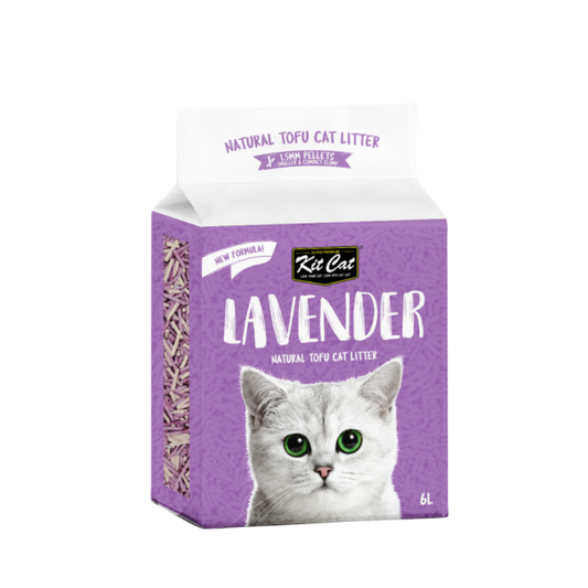 Kit Cat - Natural Tofu Cat Litter 1.5mm – Lavender 6L