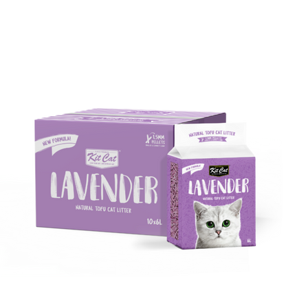 Kit Cat - Natural Tofu Cat Litter 1.5mm – Lavender 6L