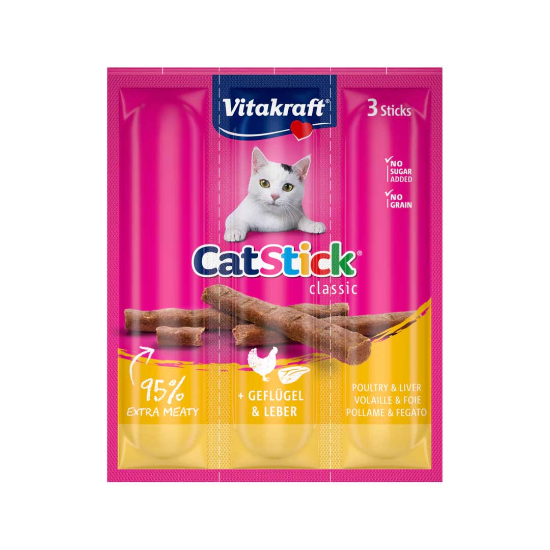 Vitakraft - Cat Stick Classic With Mini Chicken & Liver 18g