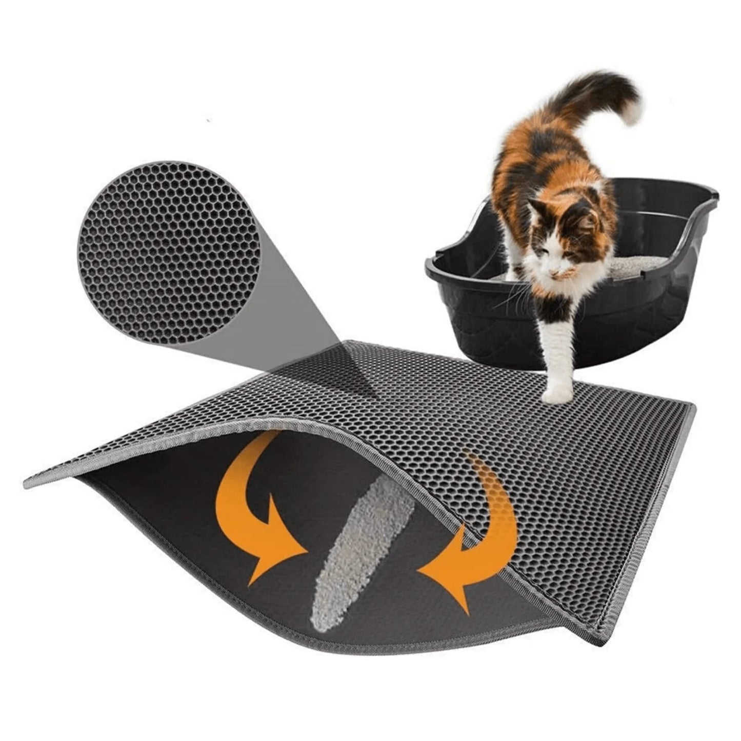 Cat Litter Mat - Double layer 75x55cm
