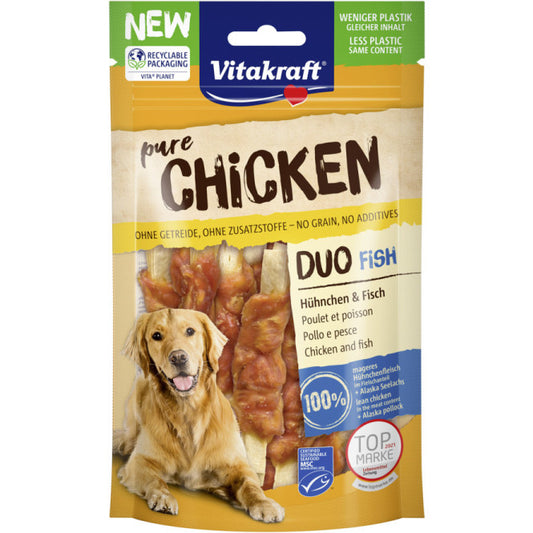 Vitakraft - dog pure chicken duo fish 80g