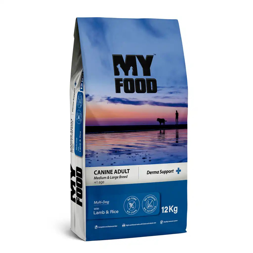 My Food - dog canine adult medium & large breed with lamb & rice 12kg