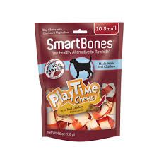 Smart Bones - dog play time chews real chicken 10 small