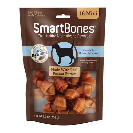 Smart Bones - dog real peanut butter 16 mini
