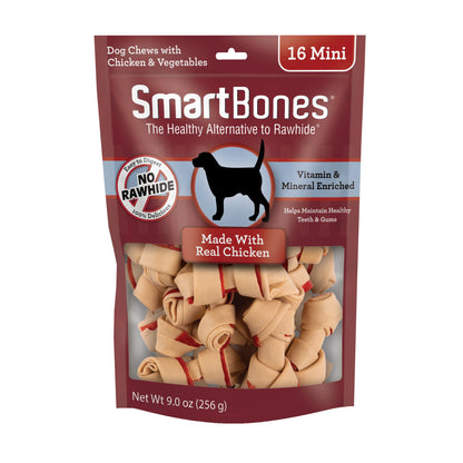 Smart Bones - dog real chicken 16 mini