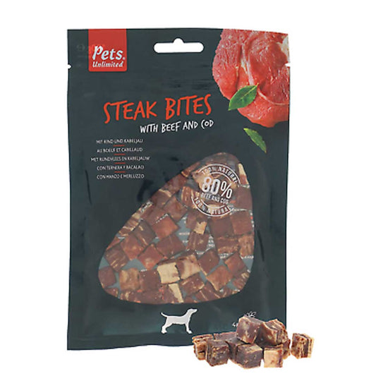 Pets unlimited - Treat Steak Bites 100g