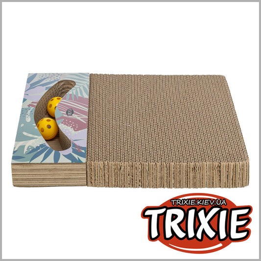 cat scratcher - cardboard with ball trixie