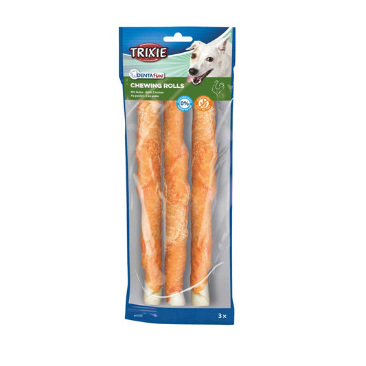 Trixie - dog denta fun chicken rolls 28cm