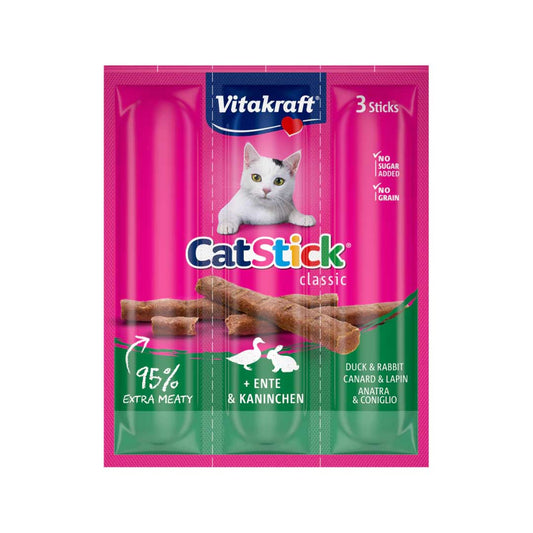 Vitakraft - Cat Stick Classic With Mini Rabbit & Duck 18g