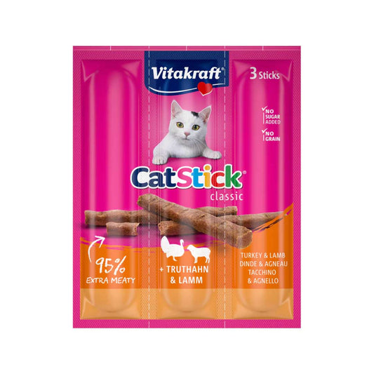 Vitakraft - Cat Stick Classic With Mini Turkey & Lamb 18g