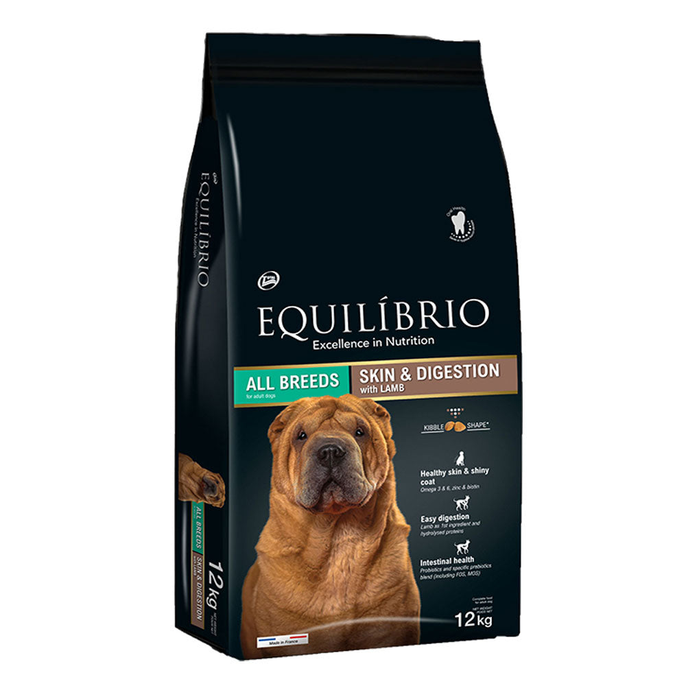 Equilibrio - Dog All Breeds Skin & Digestion with Lamb 12kg