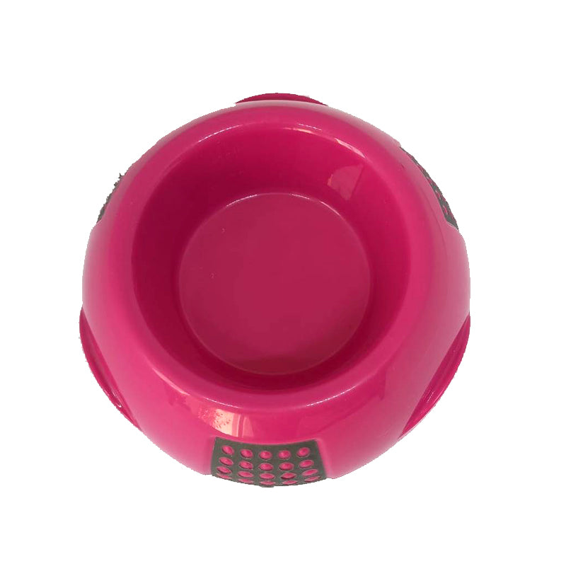 Pink plastic clearance dog bowls